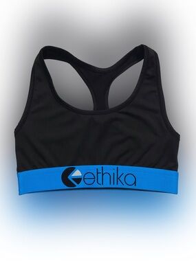 Ethika Subzero black racerback sports bra